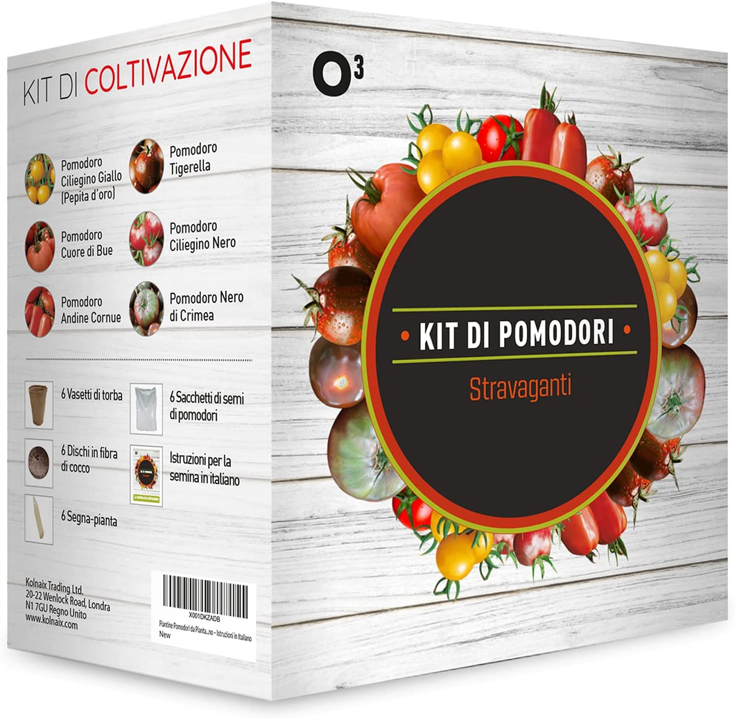 Kit Samen Gemüsegarten: 6 Von Tomaten Extravagant Und Alte [Anleitung IN Italy