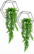 Carica l&#39;immagine nel visualizzatore di Gallery, Ensemble De 2 Plantes Tombantes Artificielles Suspendues Avec Pots Bianchi
