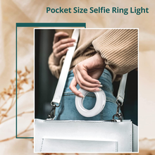 Carica l&#39;immagine nel visualizzatore di Gallery, Ring Light Telefon für Selfie Mit 48 LED Und 3 Modus Über Beleuchtung, Stick
