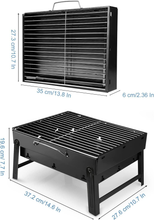 Carica l&#39;immagine nel visualizzatore di Gallery, Grill Portable A Kohle, Mini Grill für 1-4 Menschen, Raster Klappbar
