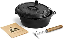 Carica l&#39;immagine nel visualizzatore di Gallery, Dutch Oven, Backofen Hollandrad IN Gusseisen, Einlaufvorbehandelt, Mit Heber
