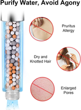 Carica l&#39;immagine nel visualizzatore di Gallery, Pommeau de Douche Avec Tube 6 Modalités Élevé Pression Avec Tube Flex
