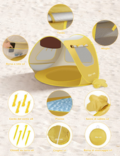 Carica l'immagine nel visualizzatore di Gallery, Zelt Von Strand Kinder Zelt Pop-Up für Kinder IN Form Von Cucciolocon Mini P
