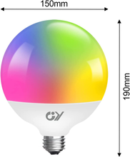 Carica l&#39;immagine nel visualizzatore di Gallery, Leuchtmittel Wifi Smart Globo, 23W Birne E27 Zuhause Intelligent 2500LM, Multico
