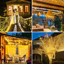 Carica l'immagine nel visualizzatore di Gallery, 【 3 Stücke】 Lichter Solar Externe, 51M 450LED Kette Hell Externe 8 Brazil Slip
