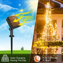 Carica l'immagine nel visualizzatore di Gallery, 【 3 Stücke】 Lichter Solar Externe, 51M 450LED Kette Hell Externe 8 Brazil Slip
