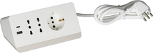 Carica l&#39;immagine nel visualizzatore di Gallery, S3711DBU Multiprise Électrique Multiprise De Bureau, Prise Petite 10A,2 Prises
