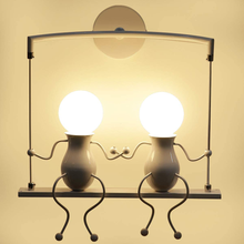 Carica l&#39;immagine nel visualizzatore di Gallery, Creative Humanoid Wall Applique Modern Wall Lamp
