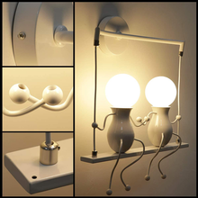 Carica l&#39;immagine nel visualizzatore di Gallery, Creative Humanoid Wall Applique Modern Wall Lamp
