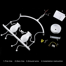 Carica l&#39;immagine nel visualizzatore di Gallery, Creative Humanoid Wall Applique Modern Wall Lamp
