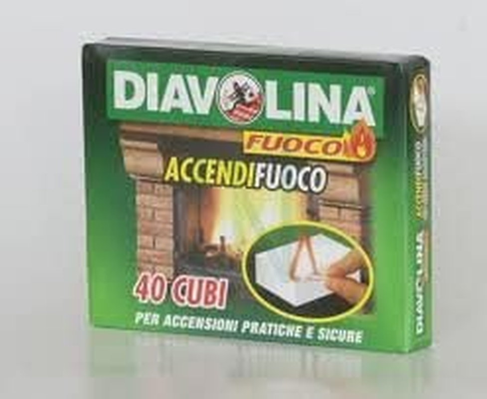 24 Conf.diavolina Feueranzünder 40 Würfel für Grill Kamine Öfen