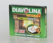 Carica l&#39;immagine nel visualizzatore di Gallery, 24 Conf.diavolina Feueranzünder 40 Würfel für Grill Kamine Öfen
