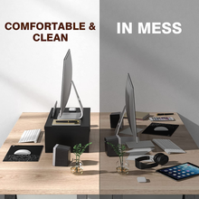 Carica l&#39;immagine nel visualizzatore di Gallery, Soutien pour Moniteur en Bois, Compensée Moniteur De Bureau Avec Smar
