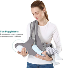 Carica l'immagine nel visualizzatore di Gallery, Tragesack Kleinkinder Ergonomic, Tür Kind Mit Sitz Multiposition, Mit Armlehne
