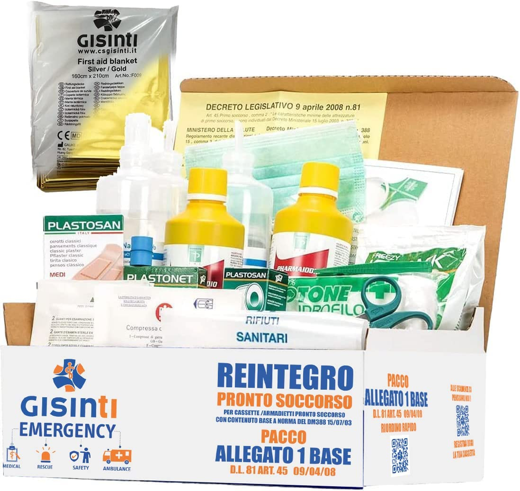 Replenishment First Aid Kit Annex 1 for Companies 3 Or More Employees Pack Re