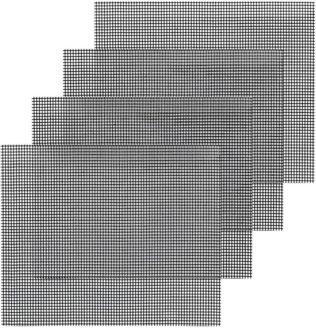 Ensemble De 4 Grill BBQ Mesh Tapis Anti-adhésif BBQ Barbecue Bonnet Tapis Téflon