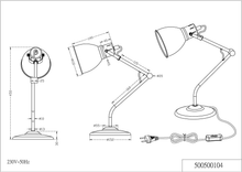 Carica l'immagine nel visualizzatore di Gallery, Vintage Trio 500500104 Lampe de Table, Laiton Matt E14,40 W, Bronze
