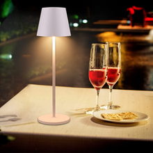 Carica l&#39;immagine nel visualizzatore di Gallery, Lampe LED Dimmable de Table en Aluminium, H38Cm ，Rechargeable Couleur Lumière C
