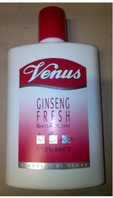 Bagno Schiuma Venus Ginseng Fresh Rigenerante ml. 400 x 6 pezzi