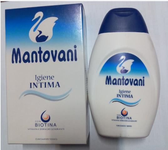 Detergente per l'Intimo Mantovani con biotina ml. 200 x 6 pezzi