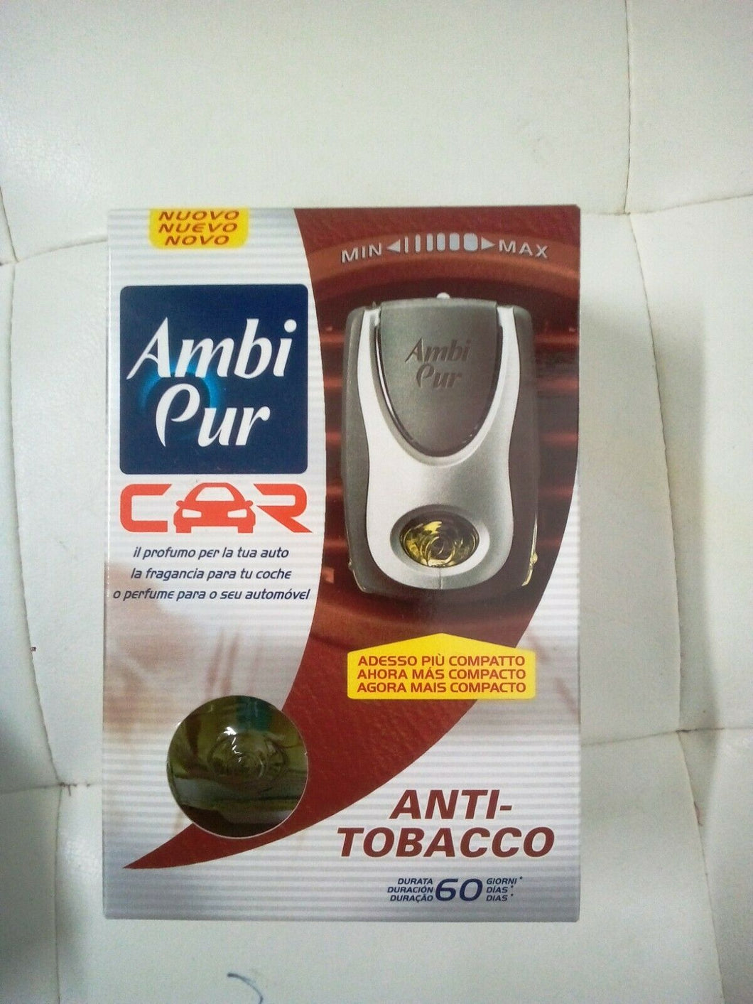 Deodorante Ambi Pur Car Anti Tabacco completo 8 ml. x 6 pezzi
