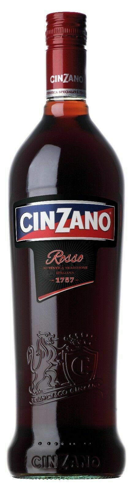 cinzano rosso lt 1 + 2 bicchieri omaggio