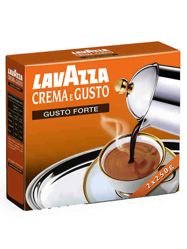 Caffè Lavazza Crema e Gusto forte GR.250 X 2 - x 10 confezioni ( totale 5 kg )