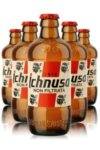 Birra Ichnusa non filtrata cl. 33 x 24 BOTTIGLIE Birra di Sardegna +bicchIERE OM