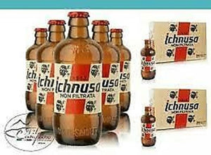 Birra Ichnusa non filtrata cl. 33 x 24 BOTTIGLIE Birra di Sardegna +bicchIERE OM