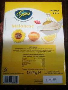 102 BUSTINE DI MAIONESE IN MONODOSE DA 12 GR BOX MONO PORZIONE GAIA 100 SALSA