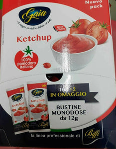 102+ 102 BUSTINE DI KETCHUP E MAIONESE IN MONOD. DA 12 GR  MONO PORZ. GAIA NO GLUTINE