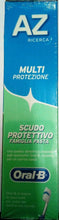 Carica l&#39;immagine nel visualizzatore di Gallery, Dentifricio AZ multi protezione scudo protettivo famiglia pasta ml. 75 X  9 pezzi
