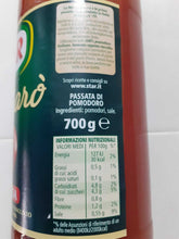 Carica l&#39;immagine nel visualizzatore di Gallery, 12 BOTTIGLIE PASSATA DI POMODORO PUMMARO&#39; STAR  DA 700 GR  100% ITALIANO
