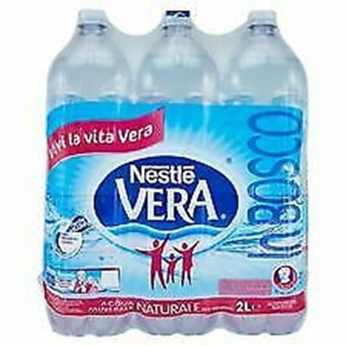 6x Acqua Vera Nestlè 2 Lt. - Conferzione in Plastica da 6 Bottiglie