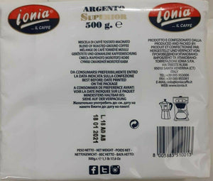 Caffe Ionia qualità Argento Super 250X2gr,500X4 2KG ESPRESmacinato misc SICILIA