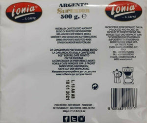 Caffe Ionia qualità Argento Super 250X2gr,500X4 2KG ESPRESmacinato misc SICILIA