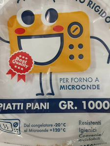 200 PIATTi FORNO MICROONDE UNIVERSALE DIAM MM 245 ANCHE   USA E GETTA 4X50PZ