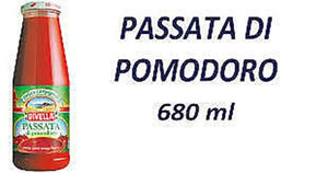 12 BOTTIGLIE PASSATA DI POMODORO DI VELLA 680  GR  100% ITALIANO