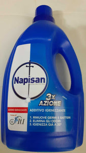 1BOTTIGLIA Napisan  igienizzante liq.bucato lavatrice1200ml contro germi BATTERI