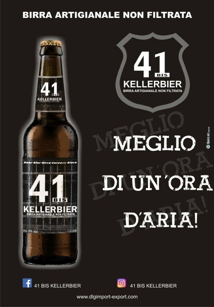 Birra 41BIS KELLERBIER non filtrata cl. 33 x 10 bottigl scade 21-05-20 GERMANY
