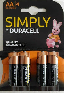 4 BLISTER X 4-  16 pile batterie STILO AAA DURACELL Simply