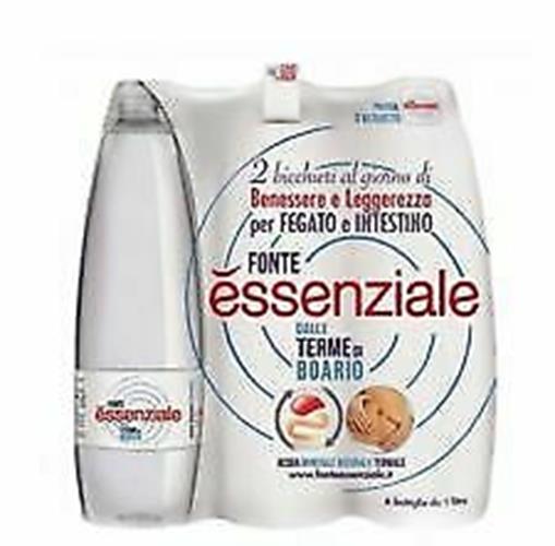 6x 1 L FONTE ESSENZIALE ACQUA MINERALE NATURALE TERMALE