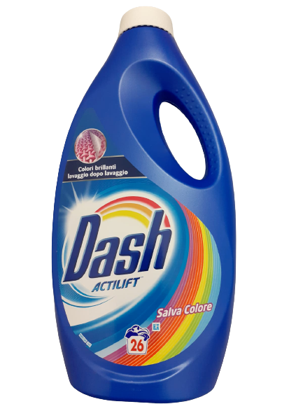 Dash Detersivo Liquido Salva Colore per Lavatrice 26 Lavaggi - Confezione 1,43L