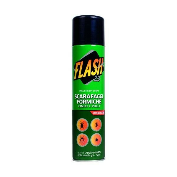 Flash Insetticida Spray 23 Scarafaggi  Formiche cimici e Pulci Profum 250ml x3pz