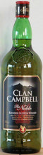 Carica l'immagine nel visualizzatore di Gallery, WHISKY Clan Campbell 40%VOL  da 1 Litro + due bicchieri averna in omaggio
