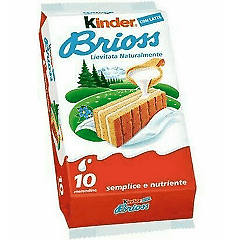 9X Kinder Ferrero Brioss  LATTE  270 gr confez da 10 brioche TOT.2430GR