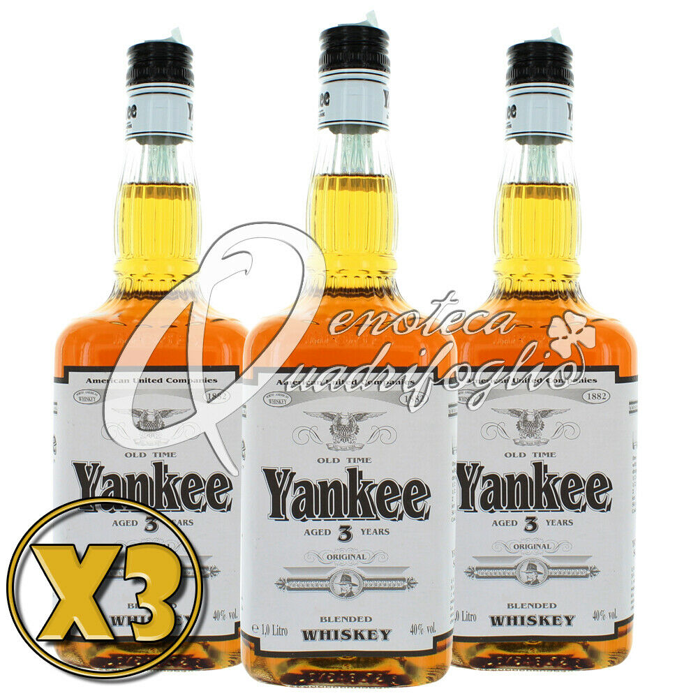 3X1LT WHISKY ORIGINA BLENDED KENTUCKY BOURBON - YANKEE AGED 3 YEARS 40%vol 3LT