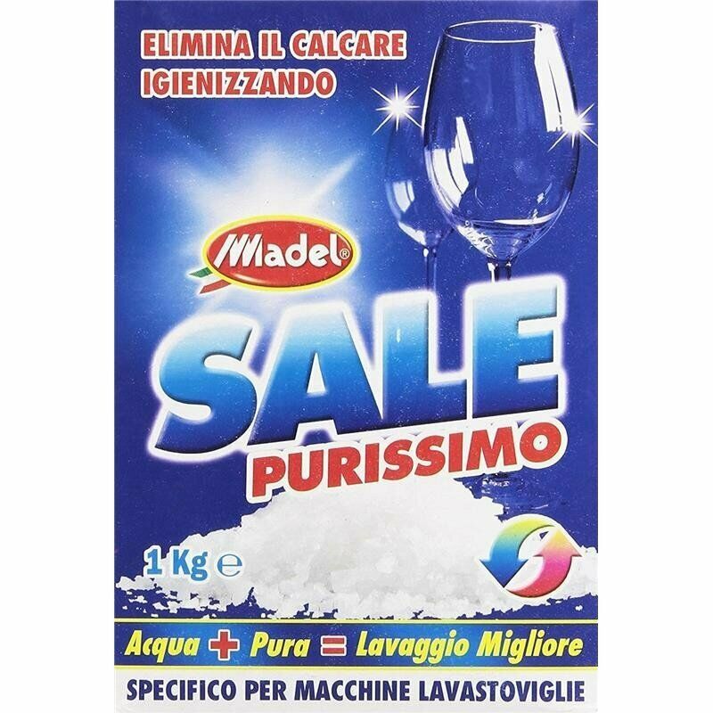 SALE PURISSIMO ELIMINA IL CALCARE GRANULARE MADEL MACCHINE LAVASTOVIGLIE 1 kg