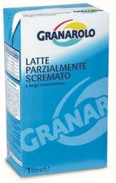 LATTE GRANAROLO PARZIALMENTE SCREMATO  1 LITRO IMBALLO DA 12 LITRI