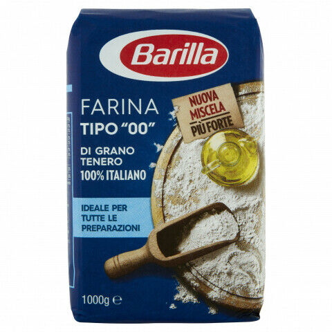 Barilla Farina di Grano Tenero 00 100% Italiano per tutte le preparazioni, 1000G